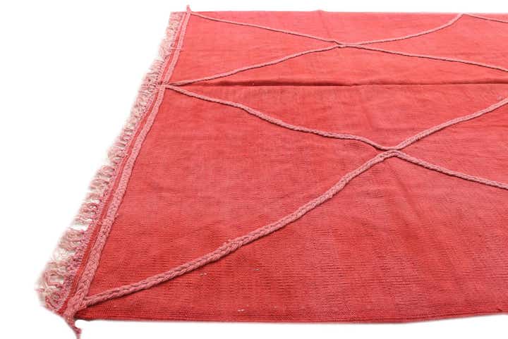 5' 6 x 8' Hand Woven Kilim Modern Wool Rug