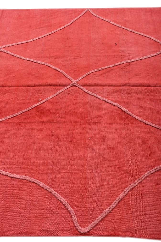 5' 6 x 8' Hand Woven Kilim Modern Wool Rug