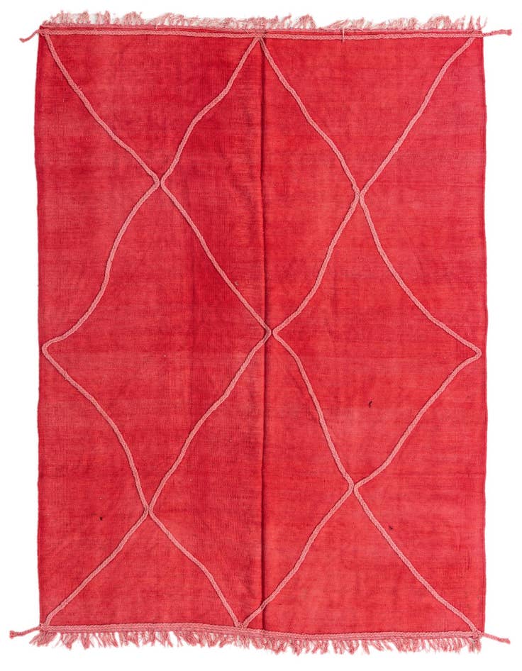 Detail image of 5' 6 x 8' Hand Woven Kilim Modern Wool Rug