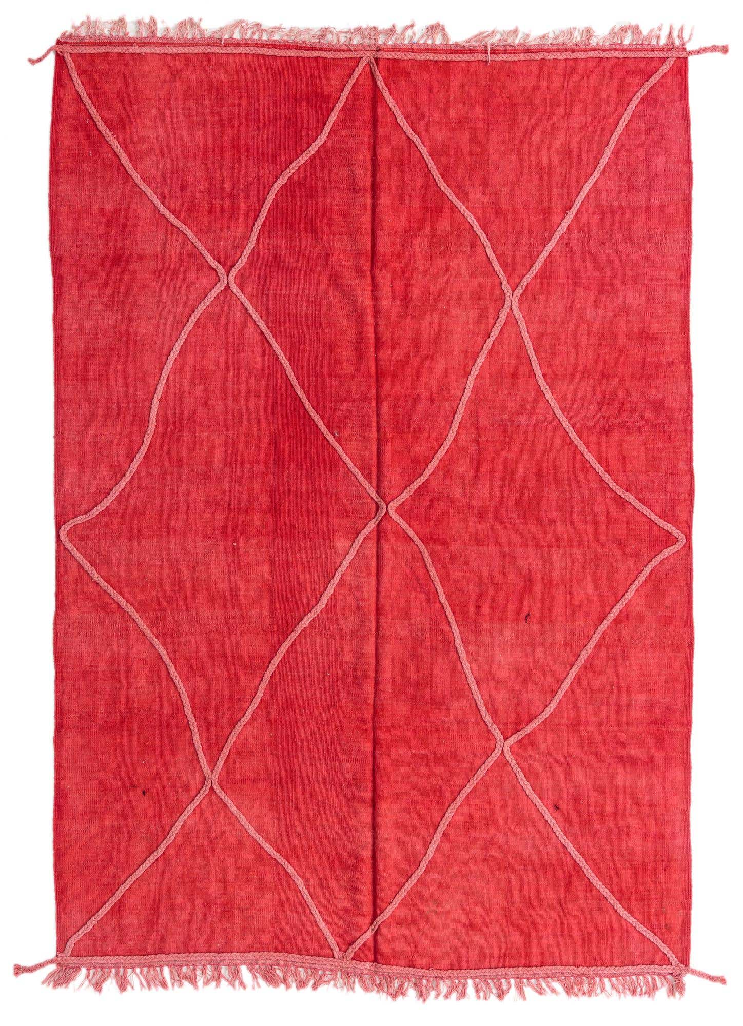 5' 6 x 8' Hand Woven Kilim Modern Wool Rug