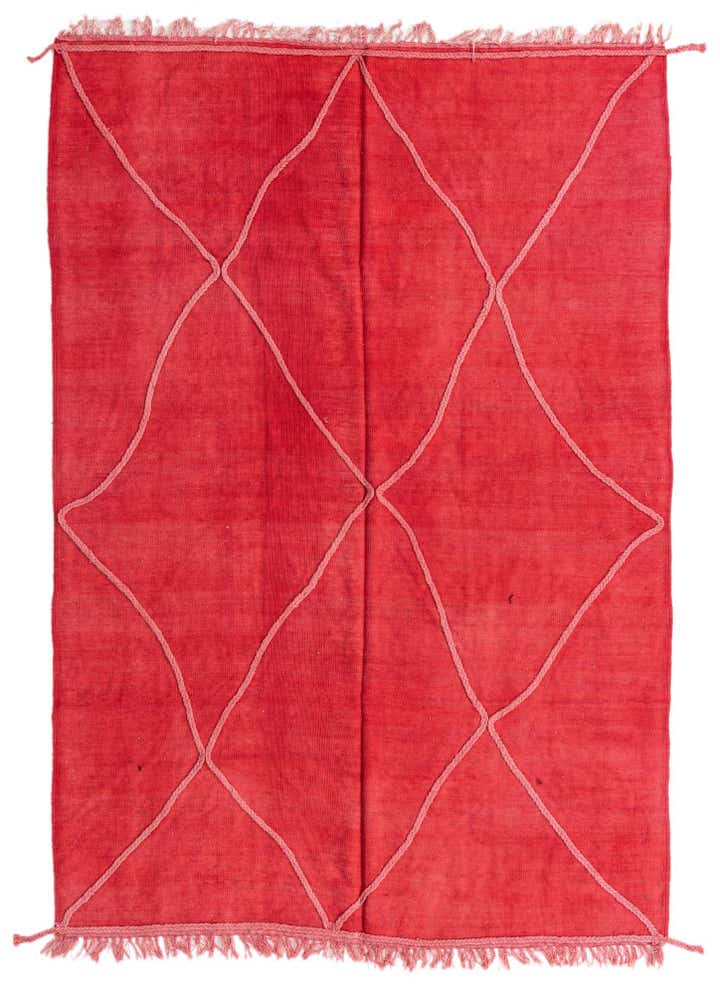 5' 6 x 8' Hand Woven Kilim Modern Wool Rug