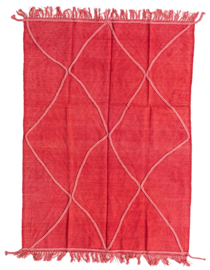 Detail image of 3' 10 x 6' Hand Woven Kilim Modern Wool Rug