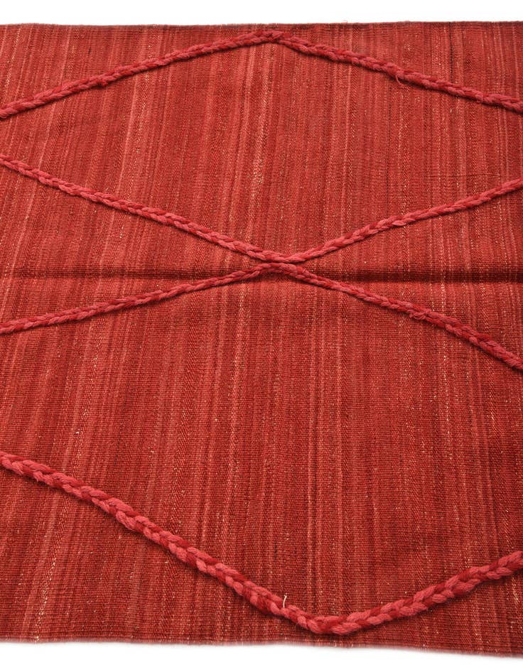 Detail image of 3' 4 x 5' 11  Hand Woven Kilim Modern Wool Rug