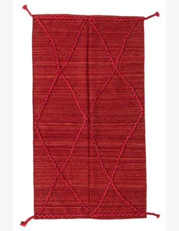 3' 4 x 5' 11 Hand Woven Kilim Modern Wool Rug