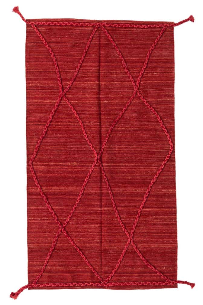 3' 4 x 5' 11 Hand Woven Kilim Modern Wool Rug