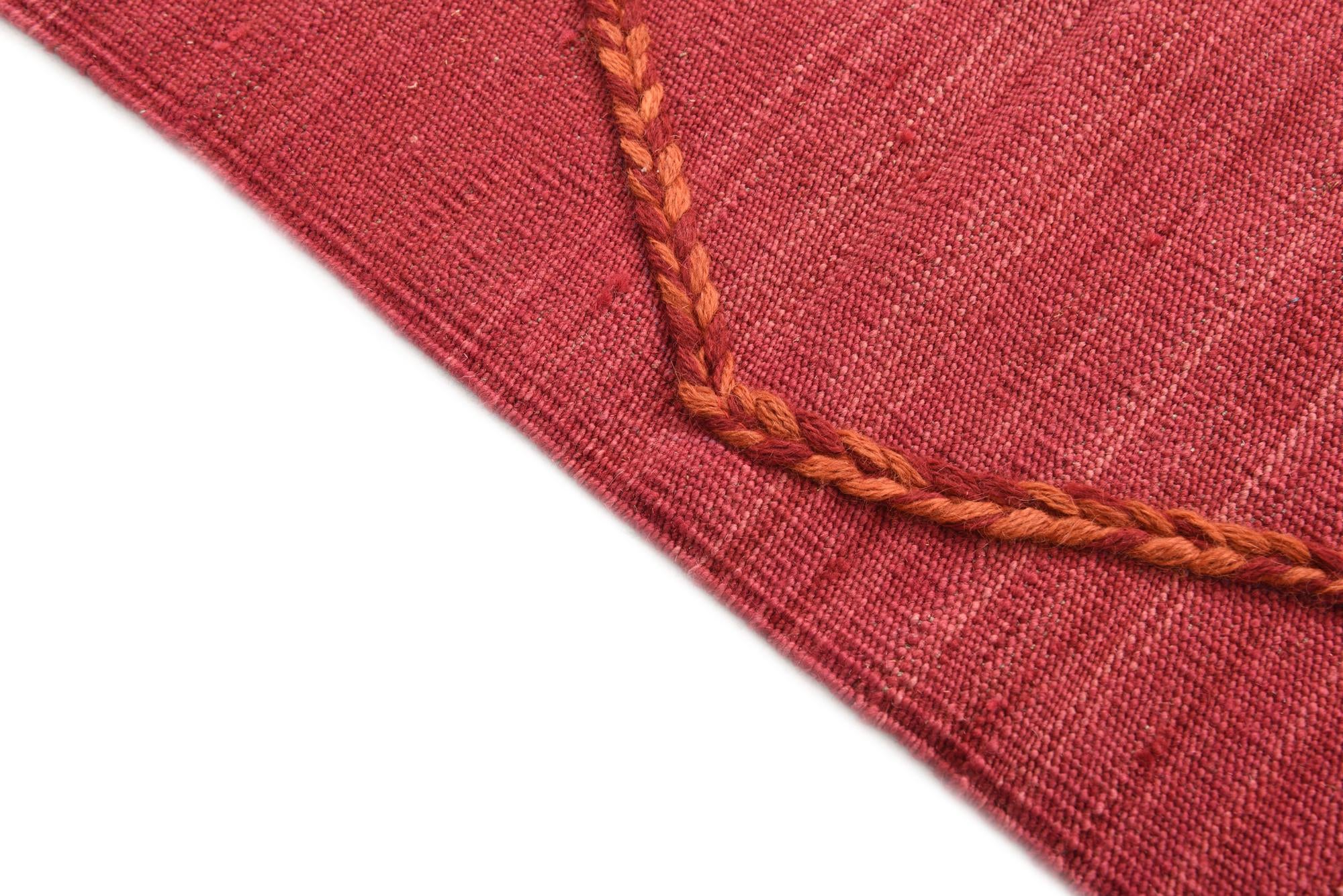 3' 6 x 4' 11 Hand Woven Kilim Modern Wool Rug