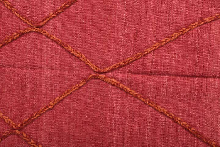 3' 6 x 4' 11 Hand Woven Kilim Modern Wool Rug