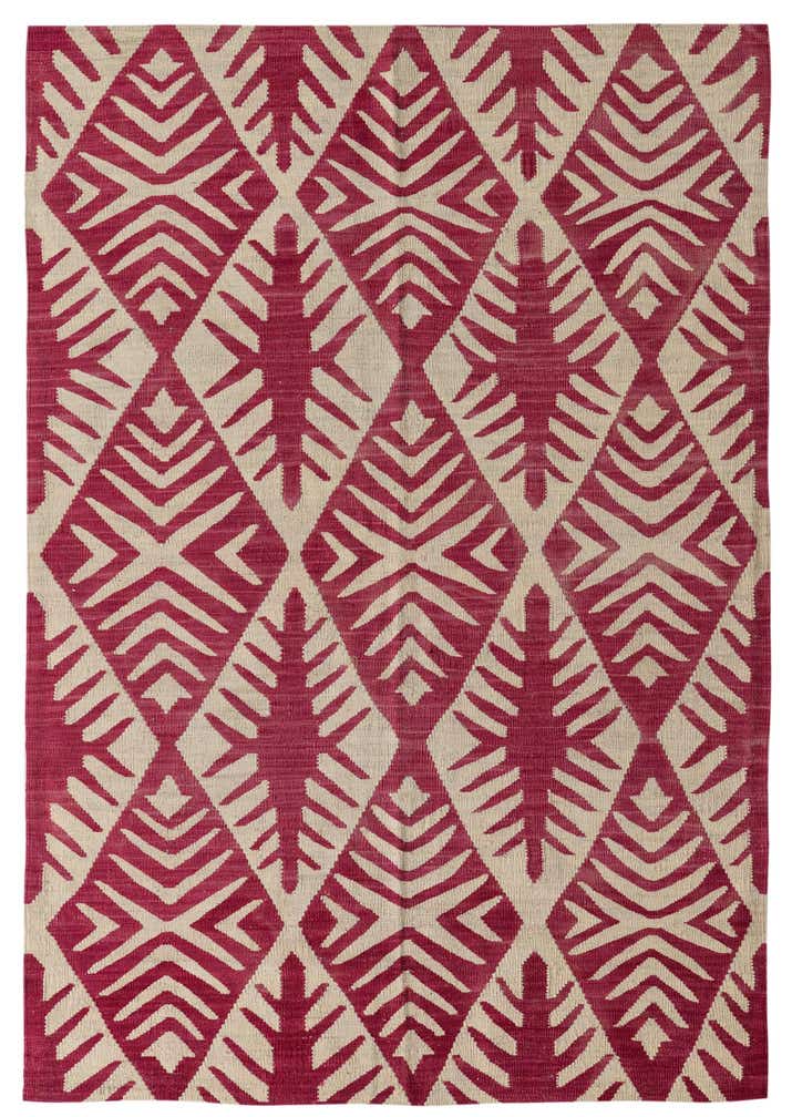 4' 5 x 6' 5 Hand Woven Kilim Modern Wool Rug