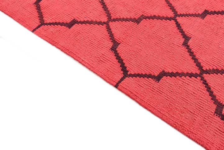 8' 4 x 9' 7 Hand Woven Kilim Modern Wool Rug