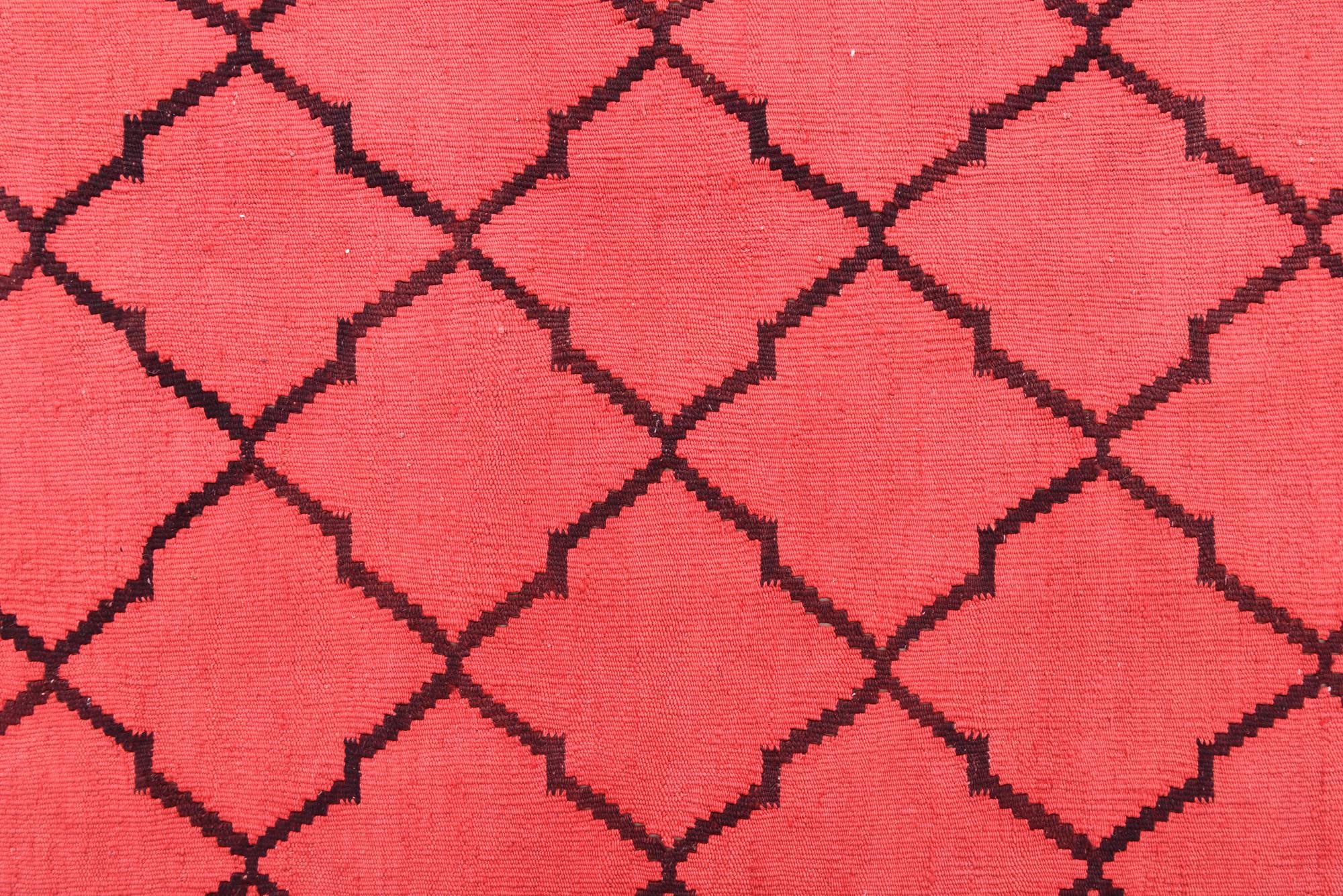 8' 4 x 9' 7 Hand Woven Kilim Modern Wool Rug