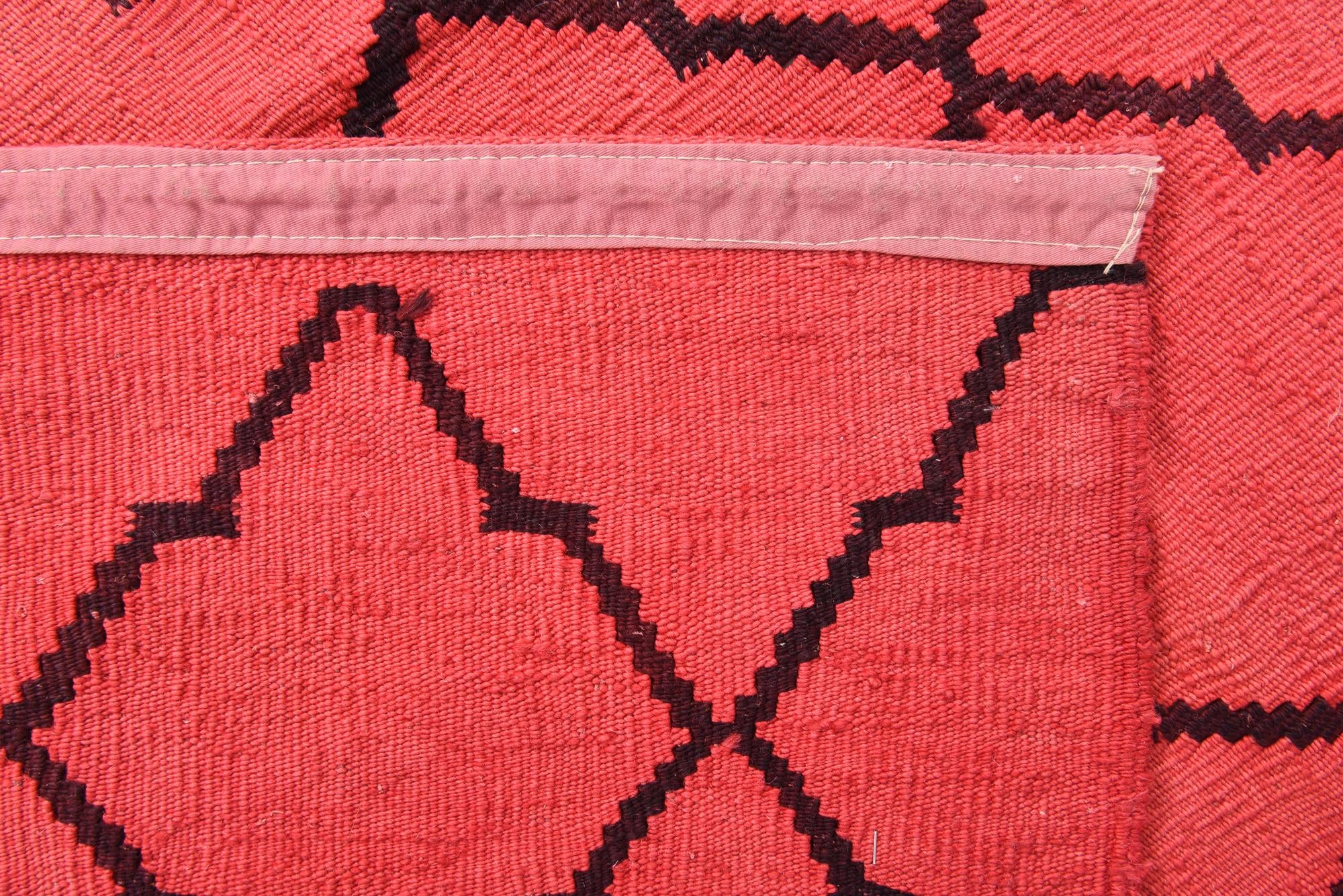 8' 4 x 9' 7 Hand Woven Kilim Modern Wool Rug