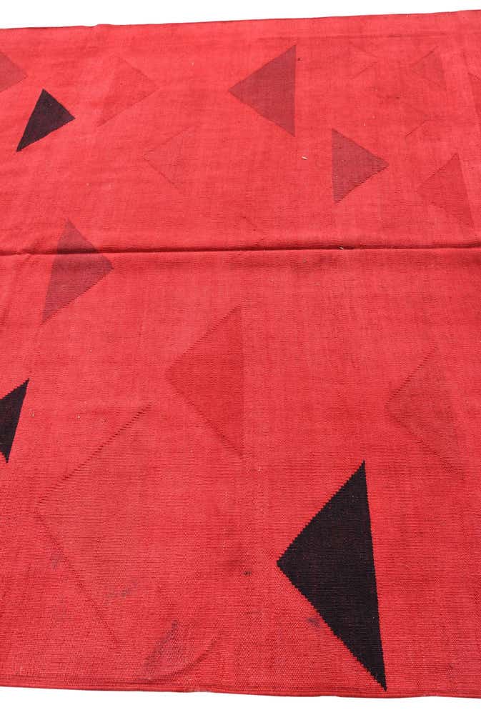 6' 10 x 9' 7 Hand Woven Kilim Modern Wool Rug