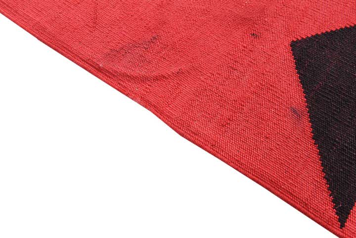 6' 10 x 9' 7 Hand Woven Kilim Modern Wool Rug