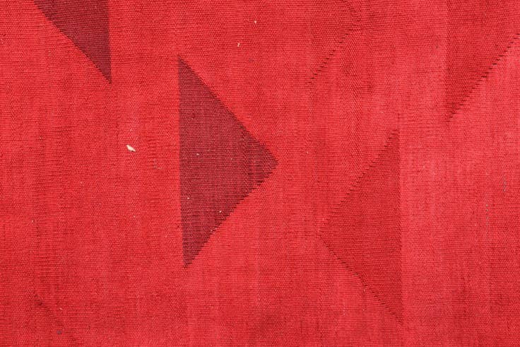 Detail image of 6' 10 x 9' 7 Hand Woven Kilim Modern Wool Rug