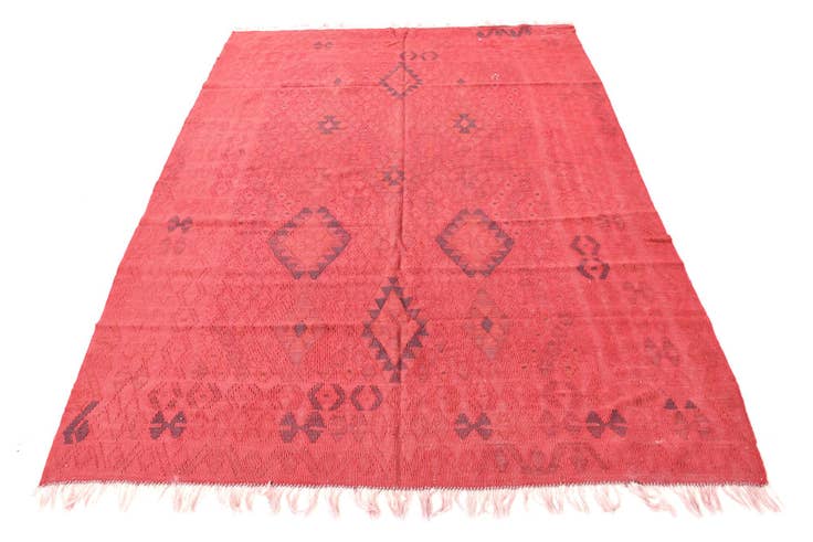 Detail image of 5' 7 x 8' Hand Woven Kilim Modern Wool Rug