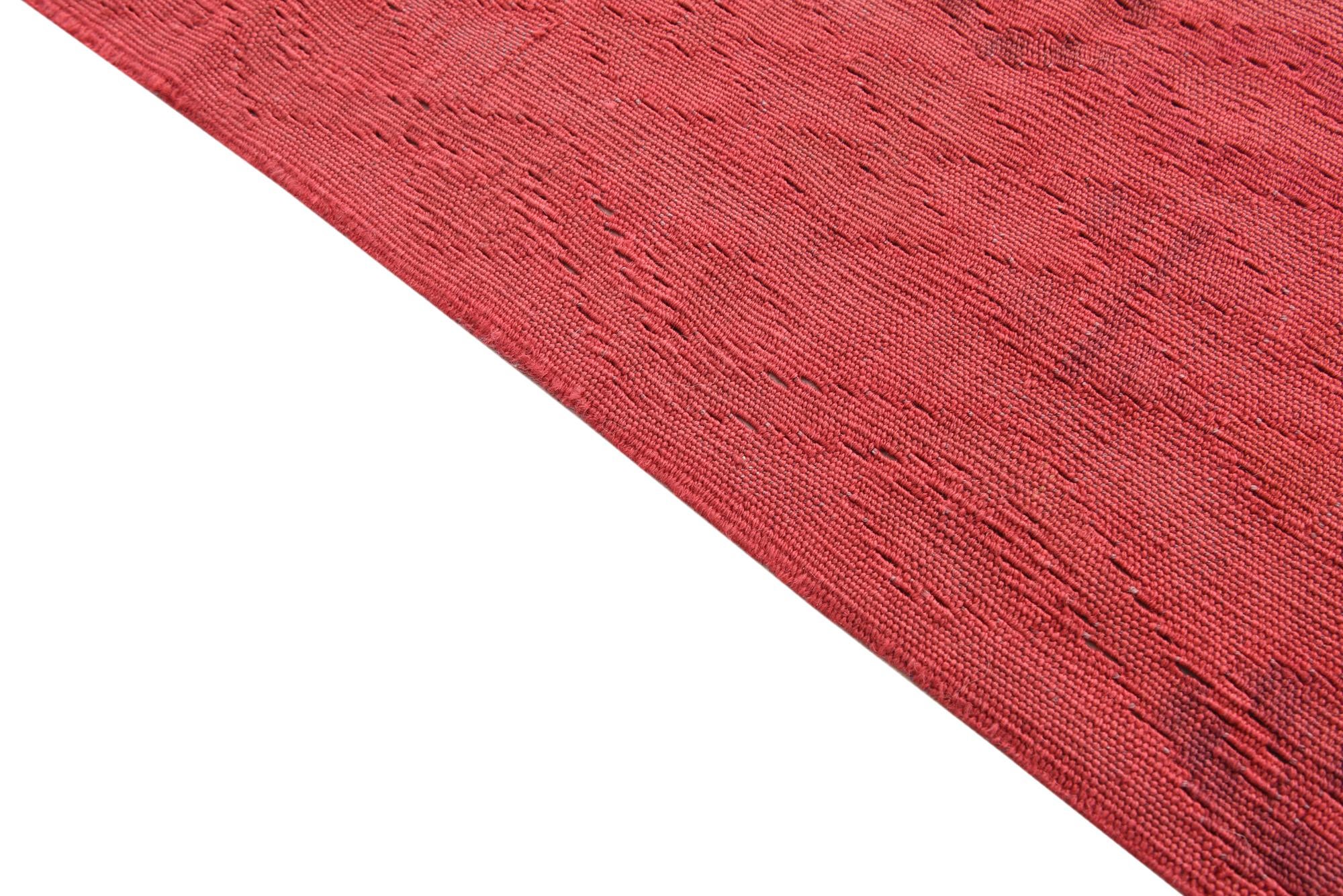 5' 7 x 8' Hand Woven Kilim Modern Wool Rug