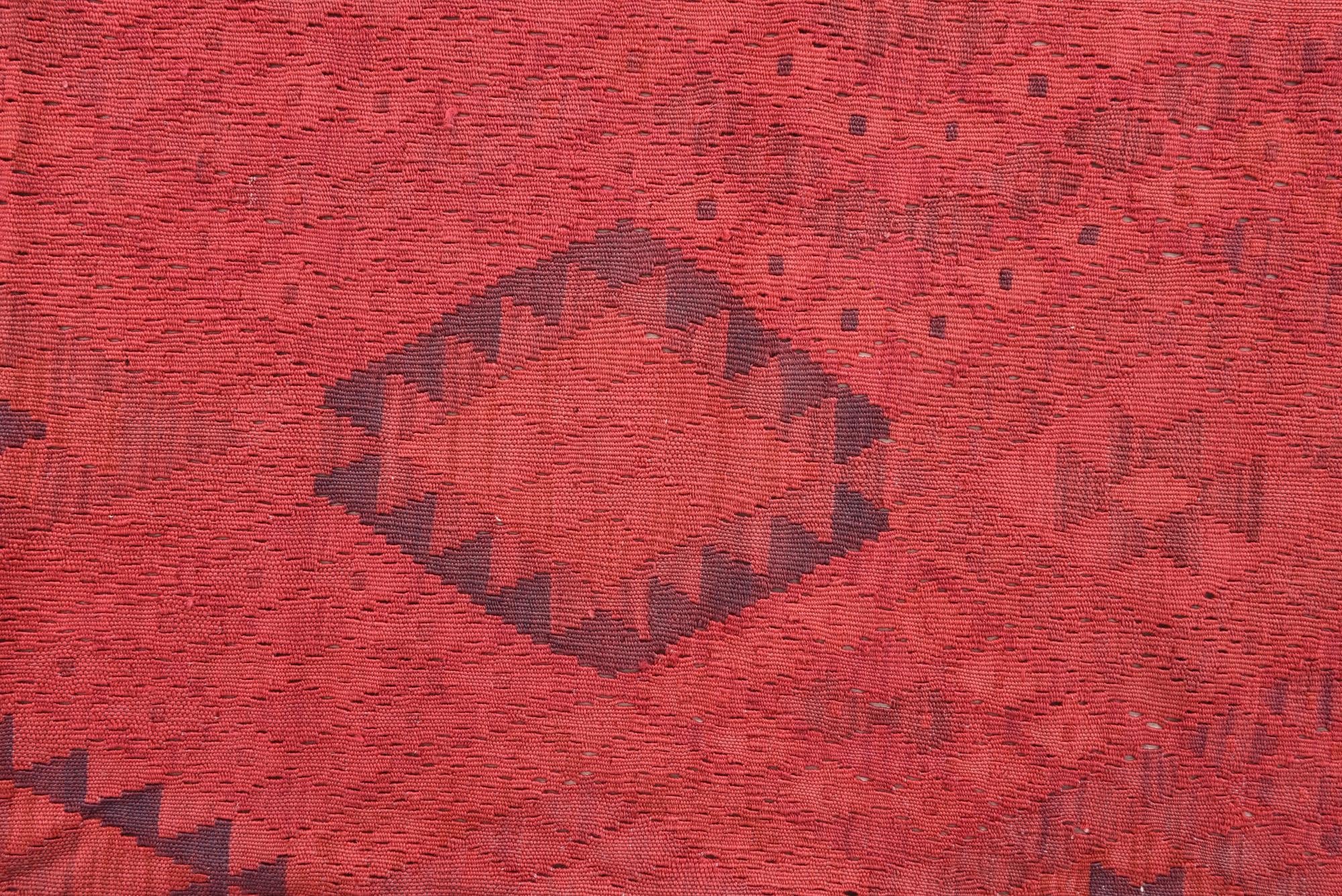 5' 7 x 8' Hand Woven Kilim Modern Wool Rug