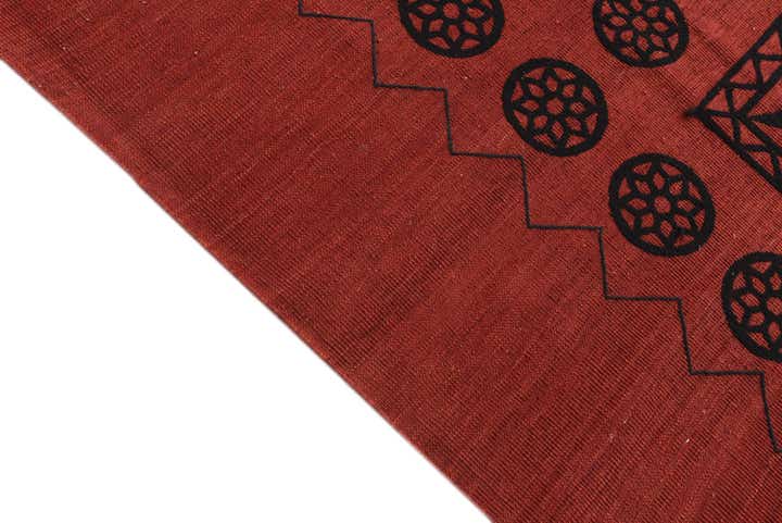 7' 5 x 10' 8 Hand Woven Kilim Modern Wool Rug