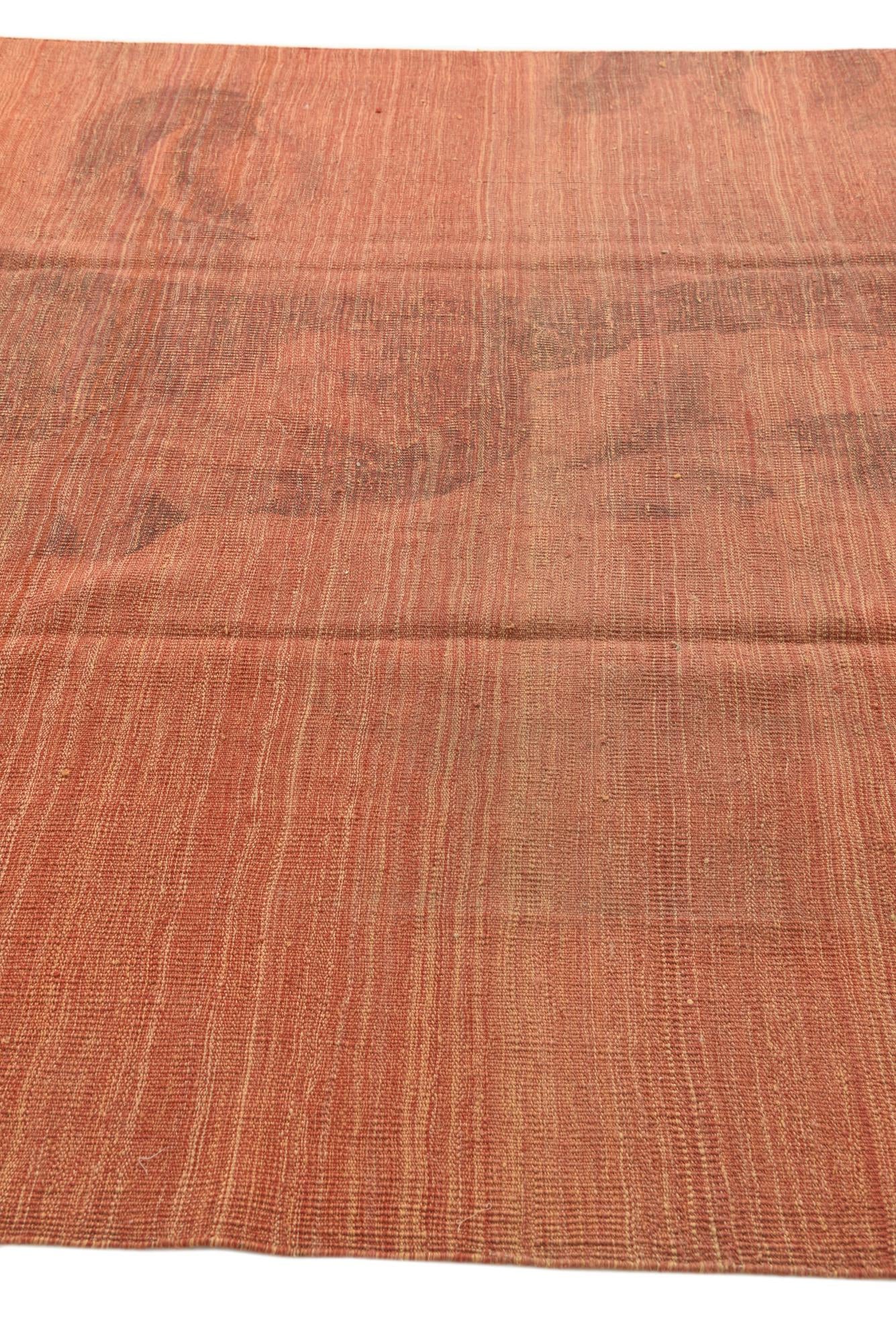6' 8 x 9' 9 Hand Woven Kilim Modern Wool Rug