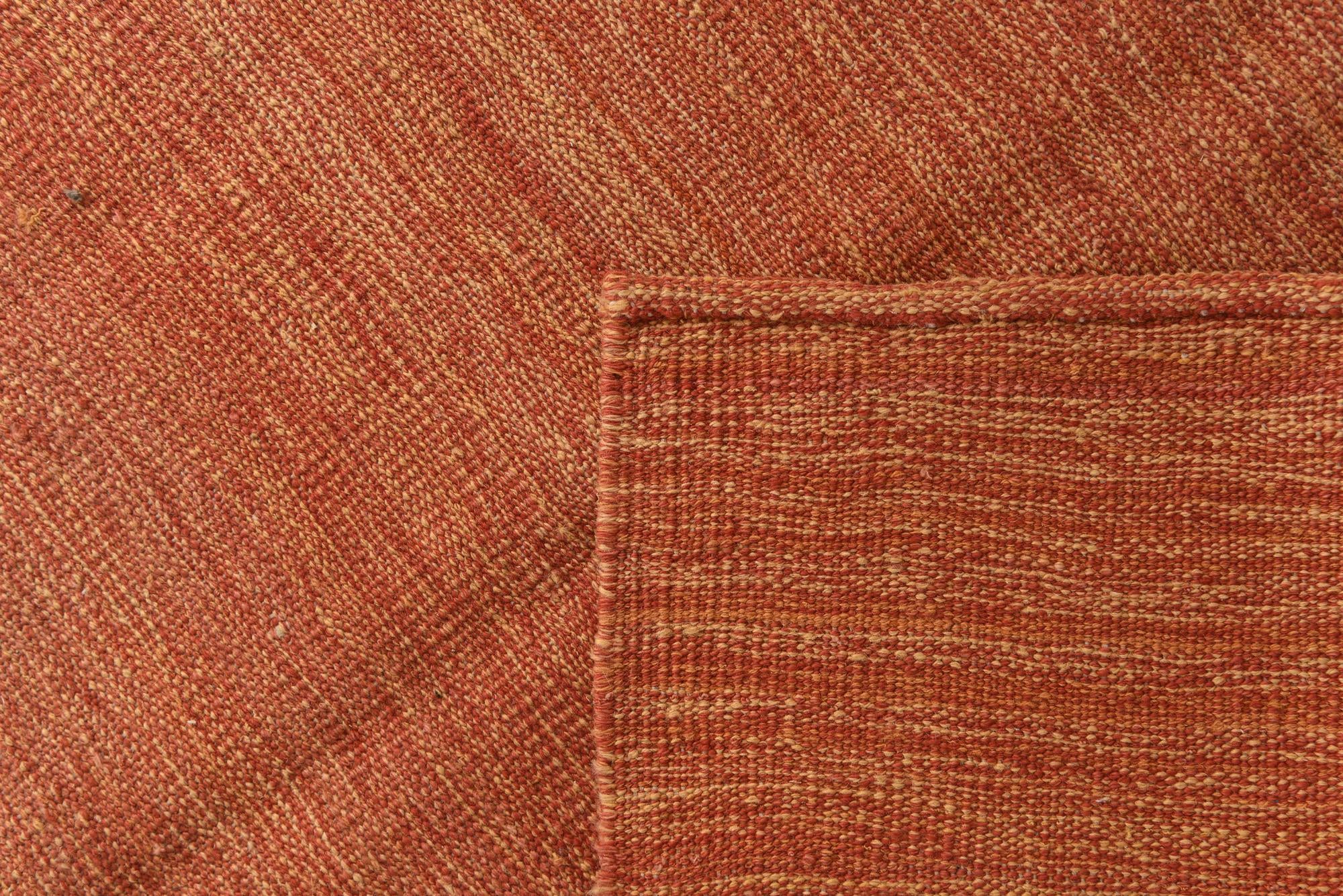 6' 8 x 9' 9 Hand Woven Kilim Modern Wool Rug