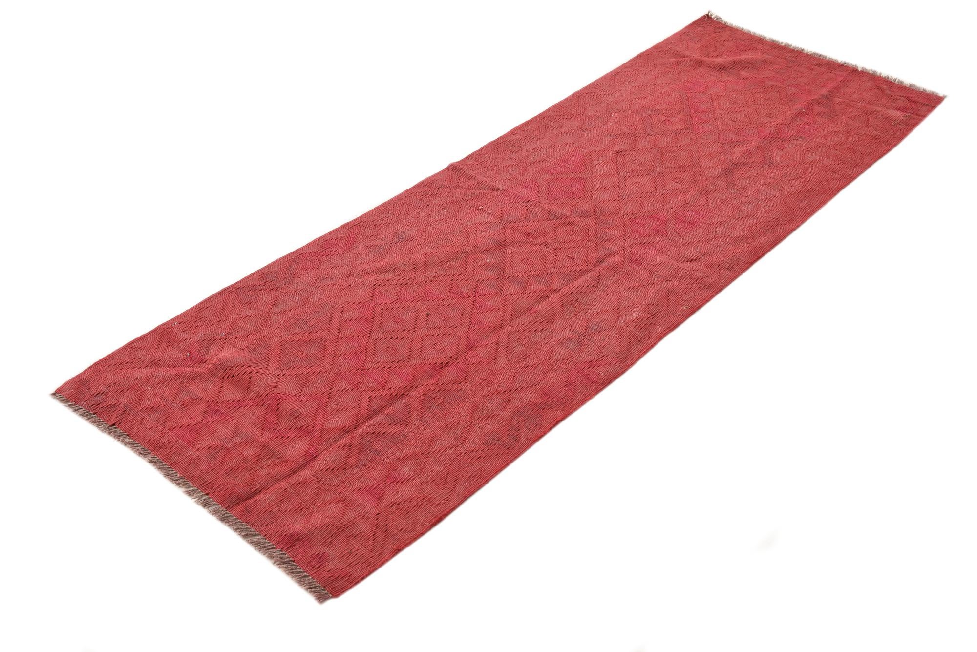 3' 1 x 6' 2 Hand Woven Kilim Modern Wool Rug