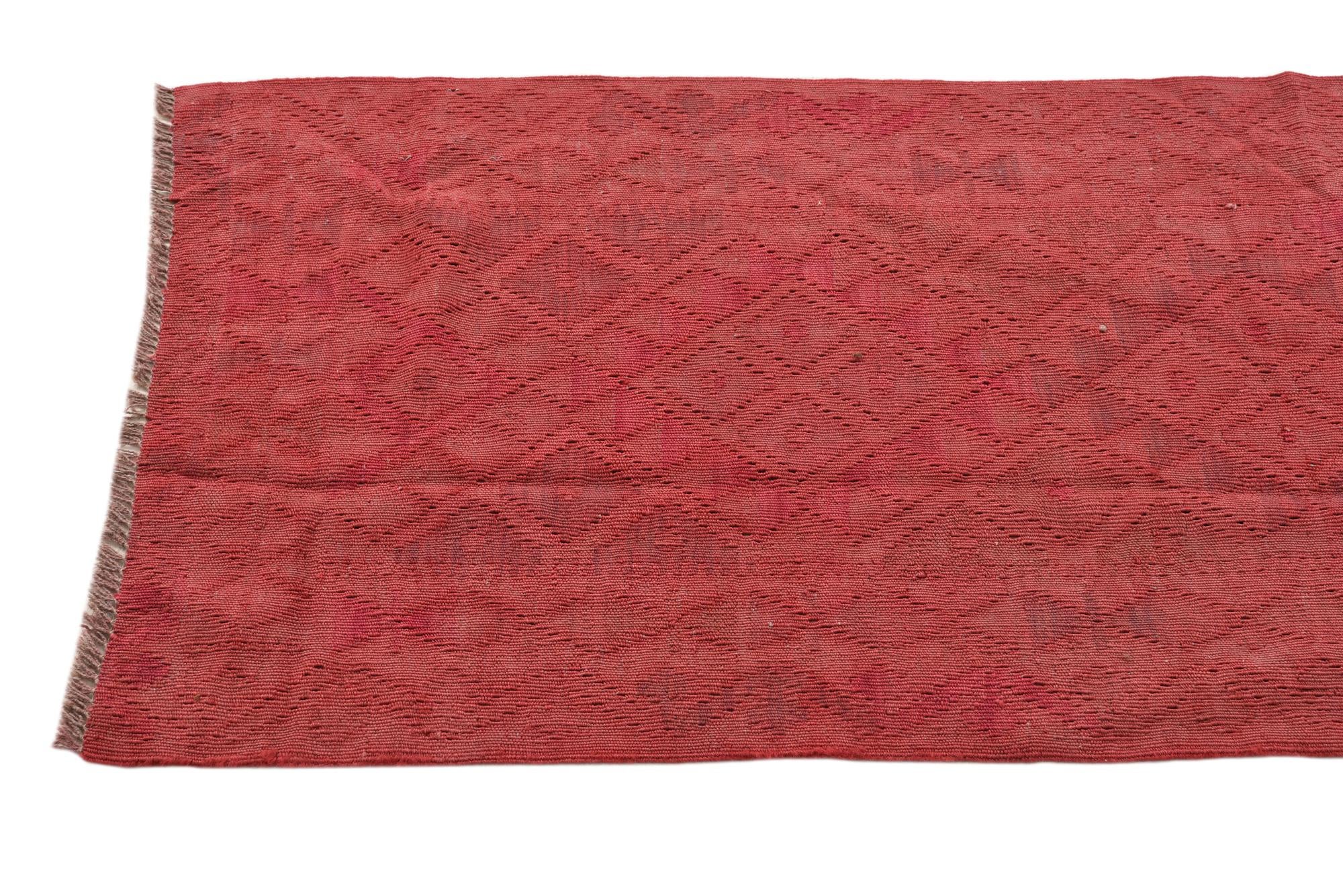 3' 1 x 6' 2 Hand Woven Kilim Modern Wool Rug