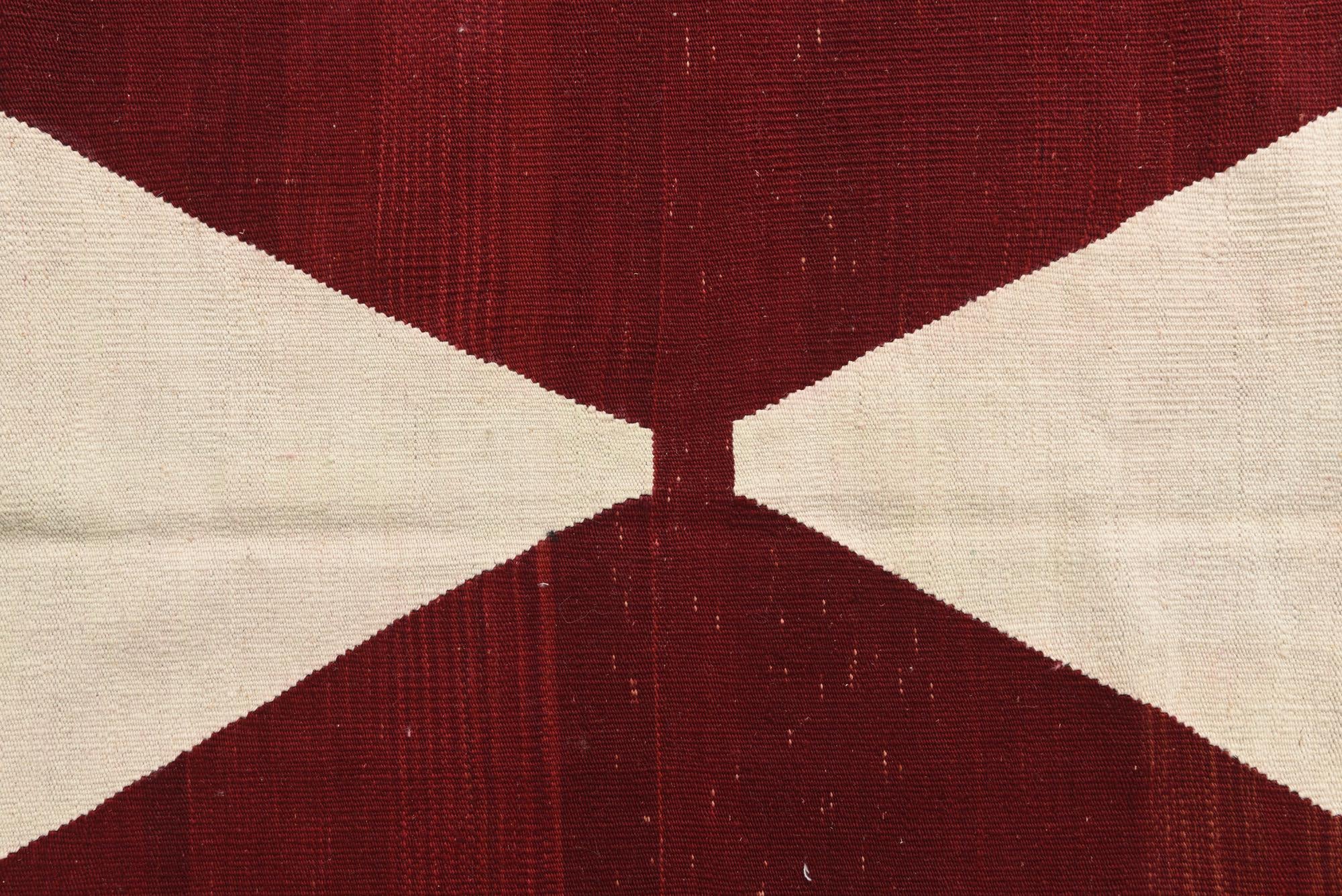 6' 7 x 9' 8 Hand Woven Kilim Modern Wool Rug