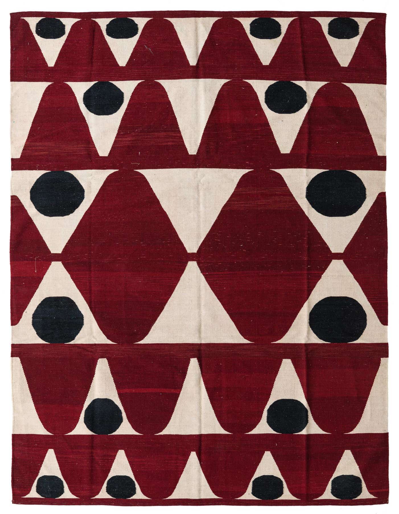 Primary image 6' 7 x 9' 8  Hand Woven Kilim Modern Wool Rug