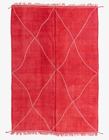 5' 6 x 8' Hand Woven Kilim Modern Wool Rug