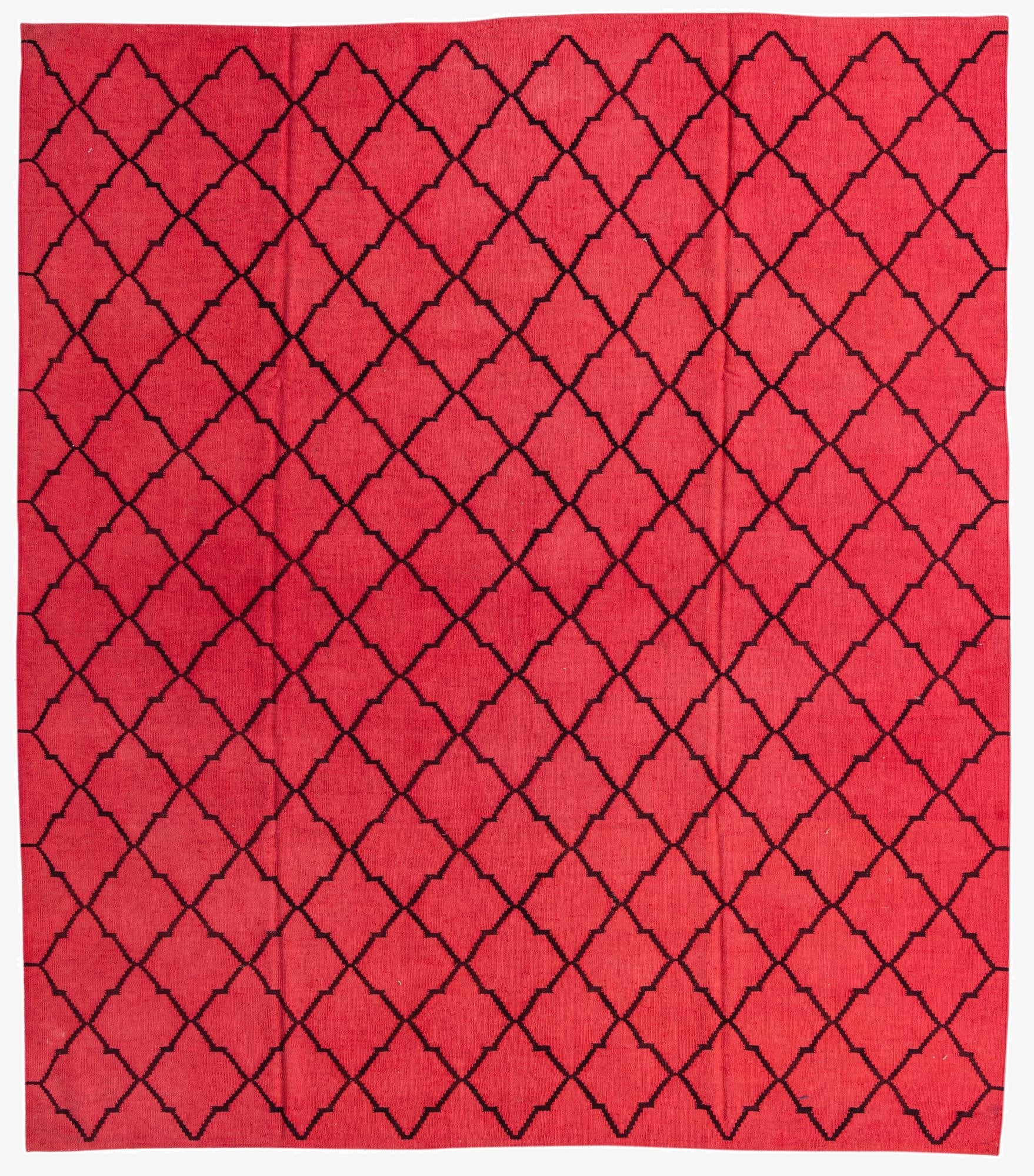 8' 4 x 9' 7  Hand Woven Kilim Modern Wool Rug