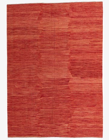 6' 10 x 9' 7 Hand Woven Kilim Modern Wool Rug