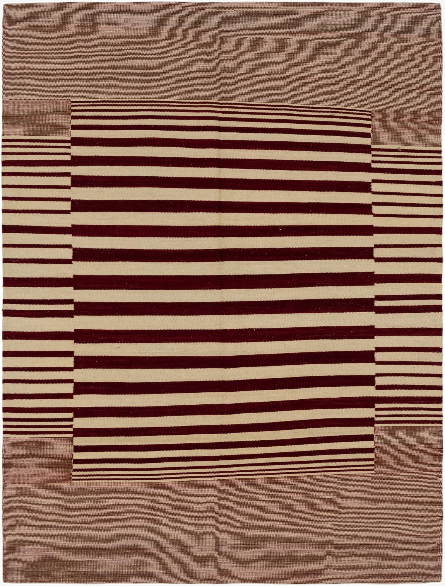 5' 10 x 7' 9  Hand Woven Kilim Modern Wool Rug