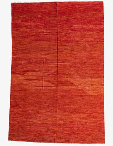6' 7 x 10' Hand Woven Kilim Modern Wool Rug