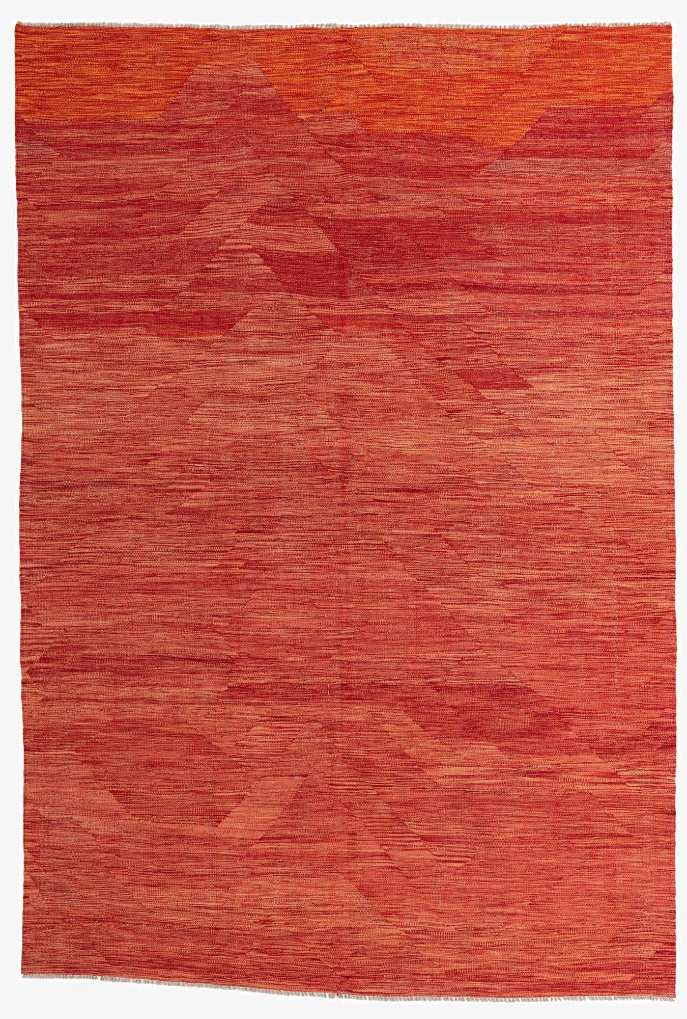 6' 9 x 9' 10  Hand Woven Kilim Modern Wool Rug