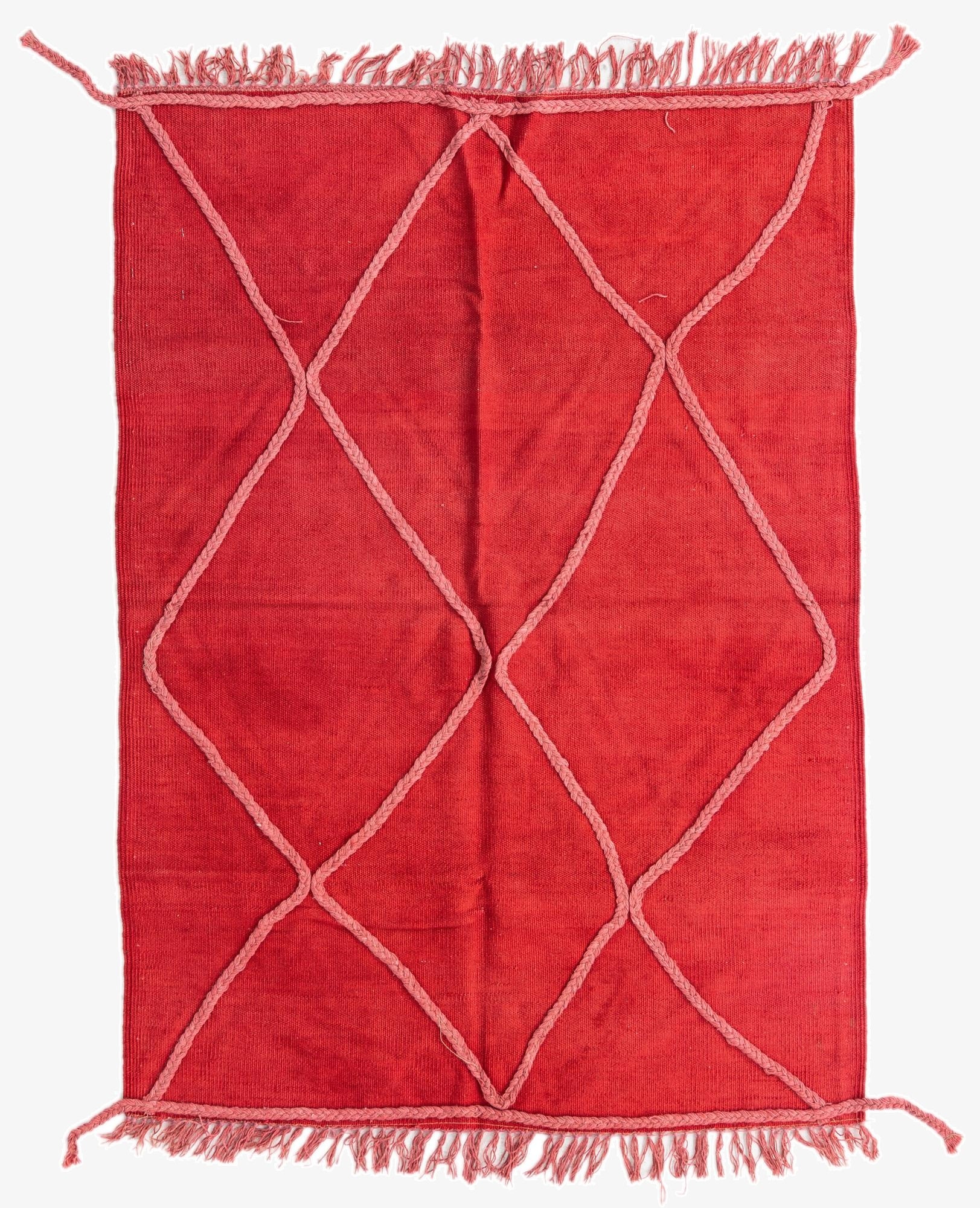 3' 5 x 4' 9  Hand Woven Kilim Modern Wool Rug