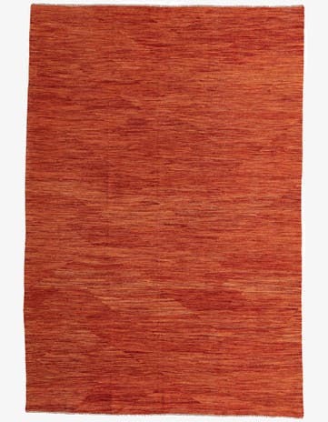 6' 8 x 9' 9 Hand Woven Kilim Modern Wool Rug