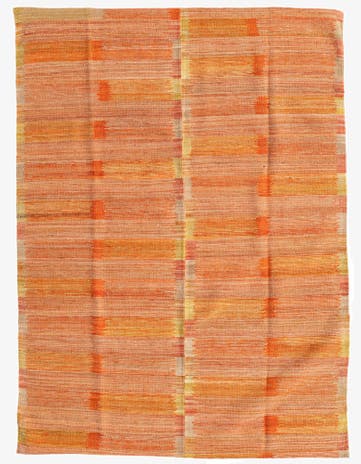 4' 3 x 5' 9 Hand Woven Kilim Modern Wool Rug