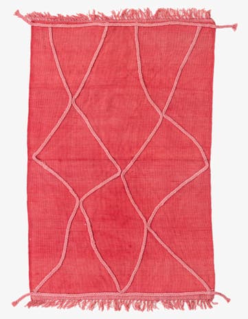 3' 4 x 5' Hand Woven Kilim Modern Wool Rug