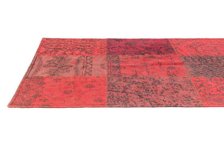 Detail image of 4' 6 x 7' 6 Hand Knotted Kilim Patchwork Wool Rug