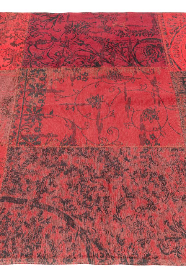 Detail image of 4' 6 x 7' 6 Hand Knotted Kilim Patchwork Wool Rug