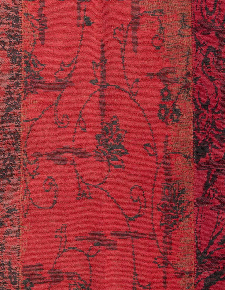 Detail image of 4' 6 x 7' 6  Hand Knotted Kilim Patchwork Wool Rug