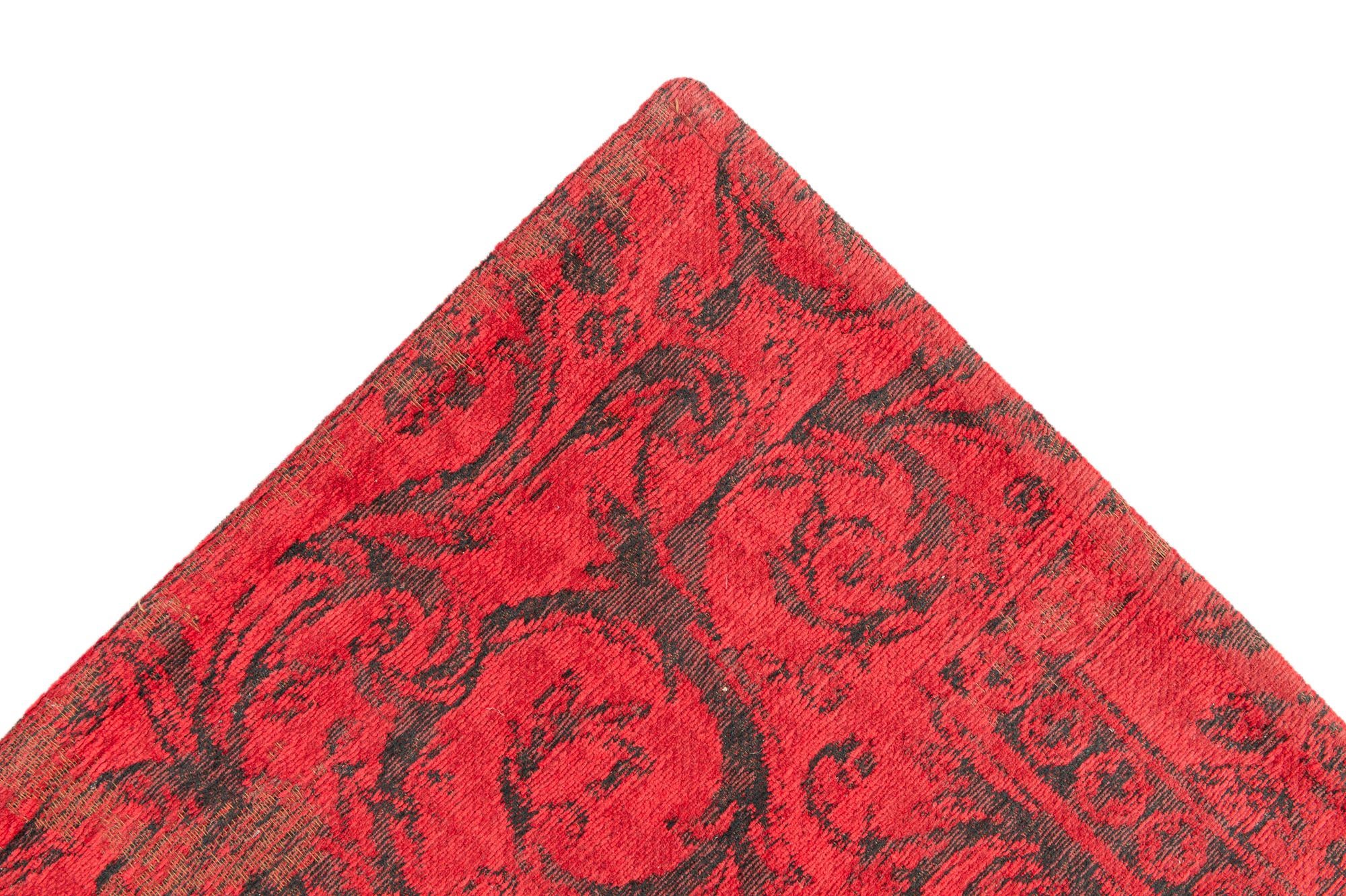 4' 6 x 7' 6 Hand Knotted Kilim Patchwork Wool Rug