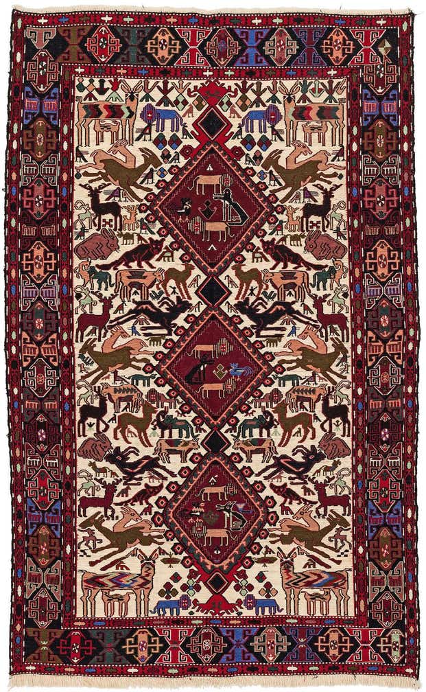 4' x 6' 7 Kilim Rug
