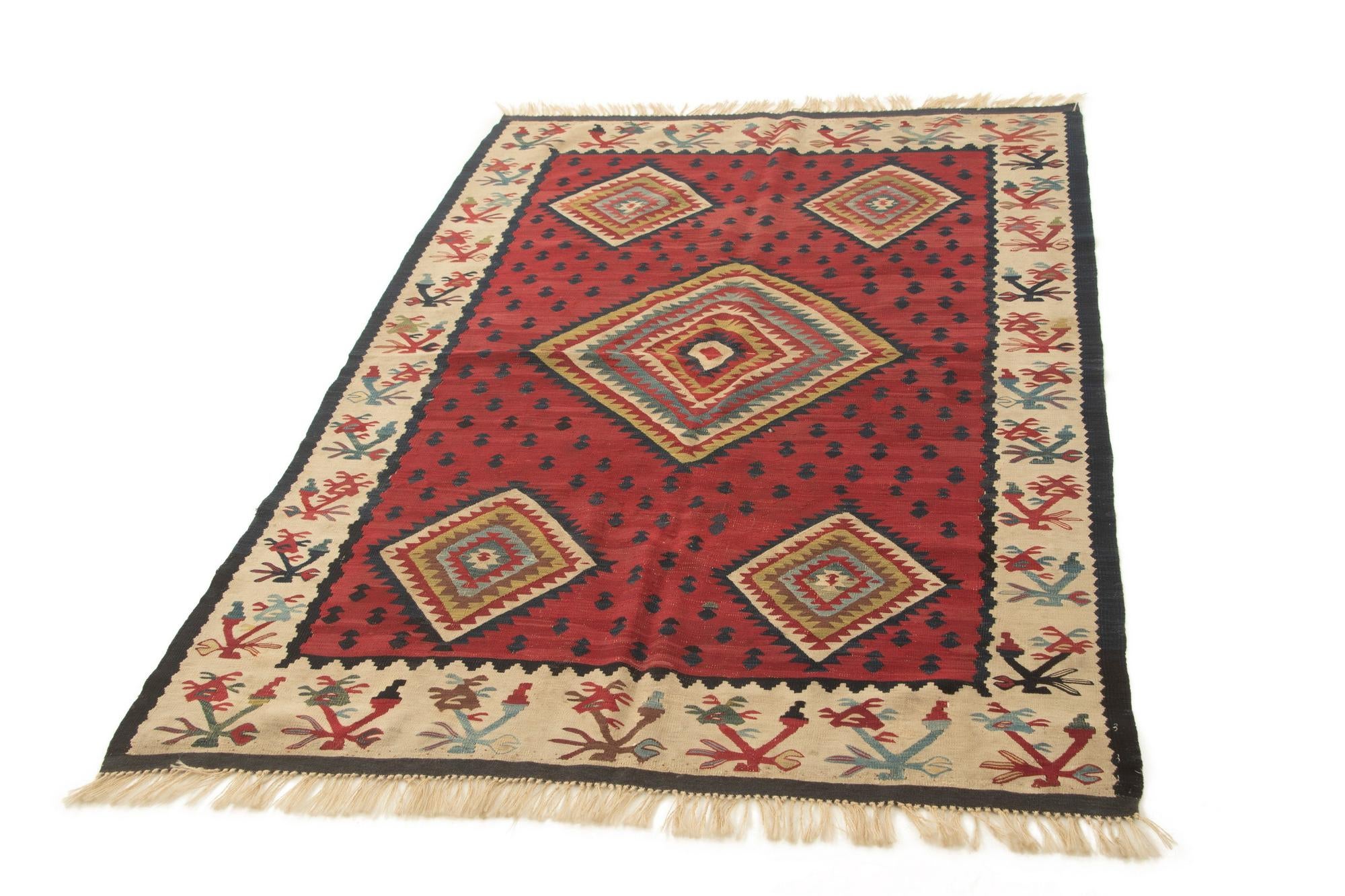 4' 4 x 6' 4 Kilim Rug