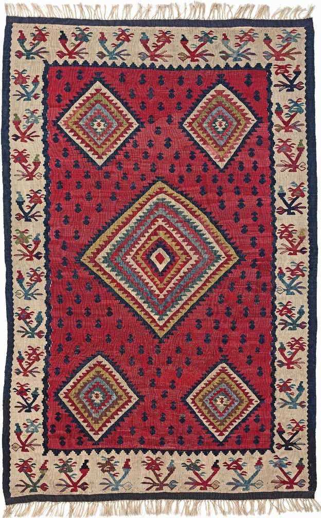 4' 4 x 6' 4 Kilim Rug