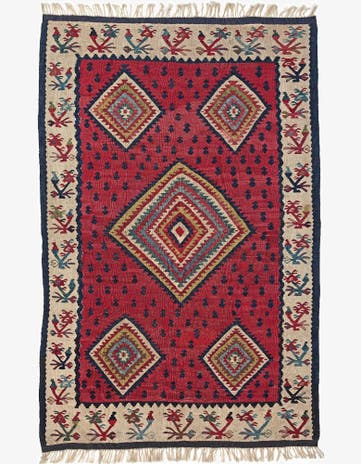 4' 4 x 6' 4 Kilim Rug