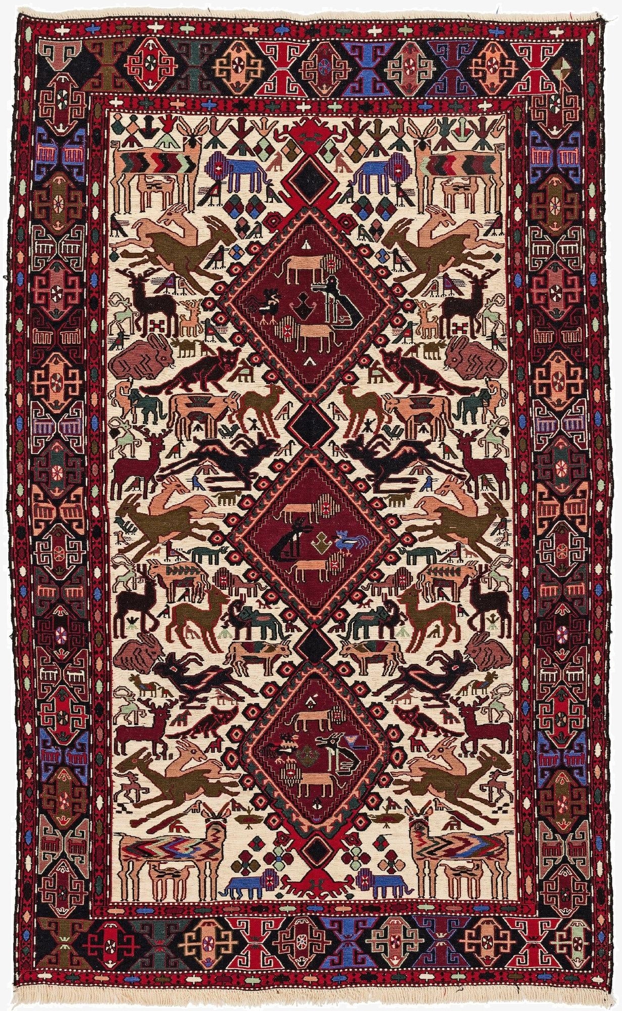 4' x 6' 7 Kilim Rug