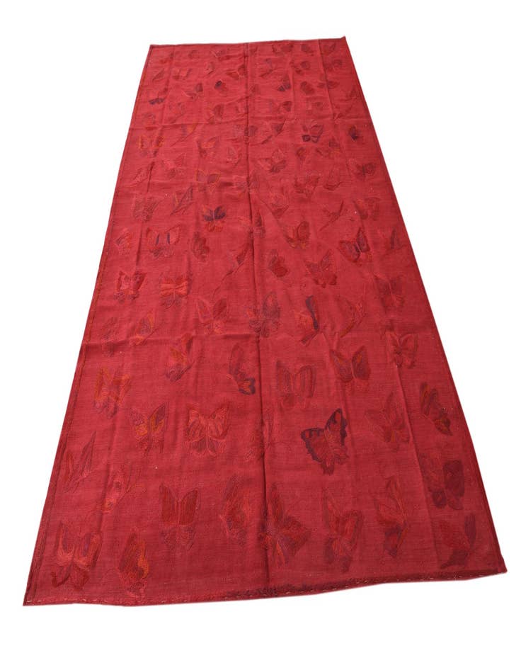 Detail image of 6' 3 x 9' 3  Hand Woven Kilim Suzani Wool Rug