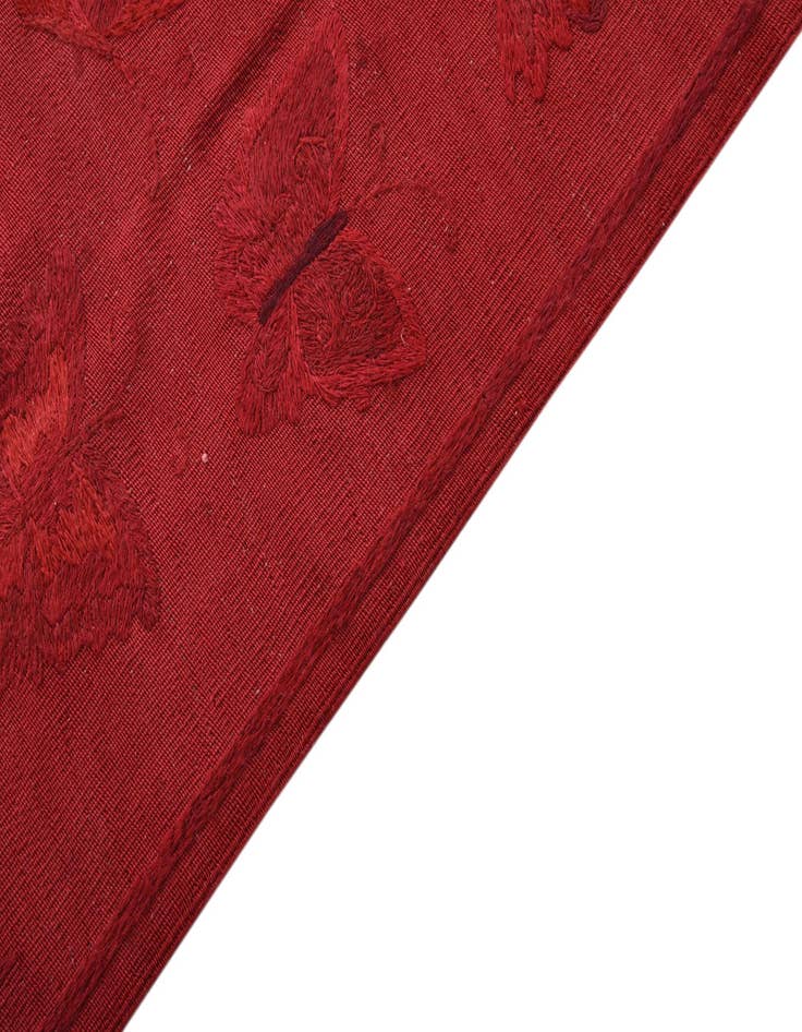 Detail image of 6' 3 x 9' 3  Hand Woven Kilim Suzani Wool Rug