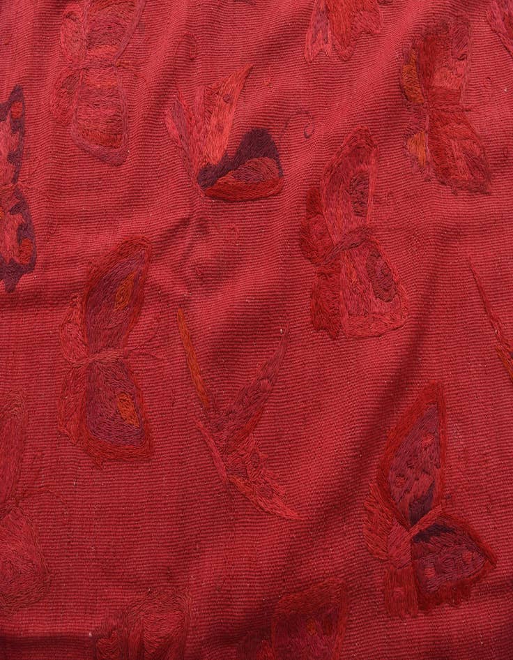 Detail image of 6' 3 x 9' 3  Hand Woven Kilim Suzani Wool Rug